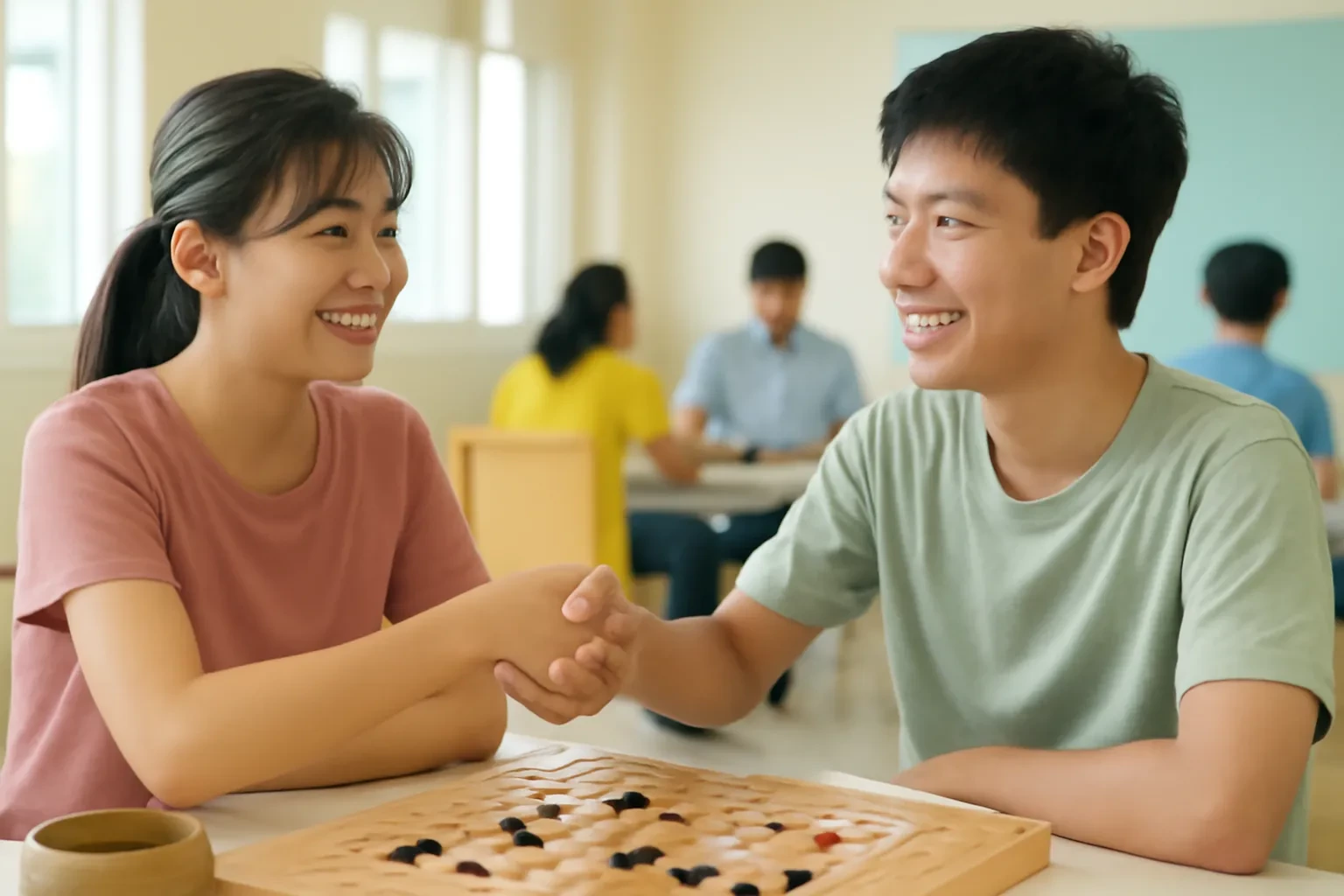 Phép lịch sự khi chơi cờ: bắt tay, chạm quân phải đi, không làm phiền đối thủ và thua sao cho đẹp, dùng chung cho mọi môn cờ
